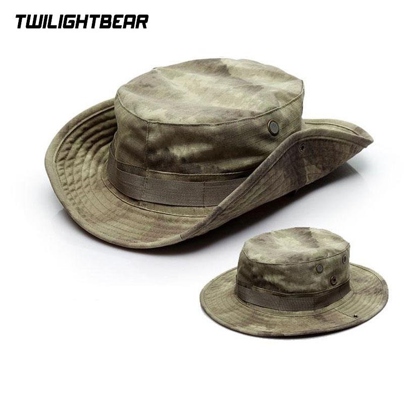 Boonie Hat Tactical - Sombrero Boonie de camuflaje grueso de