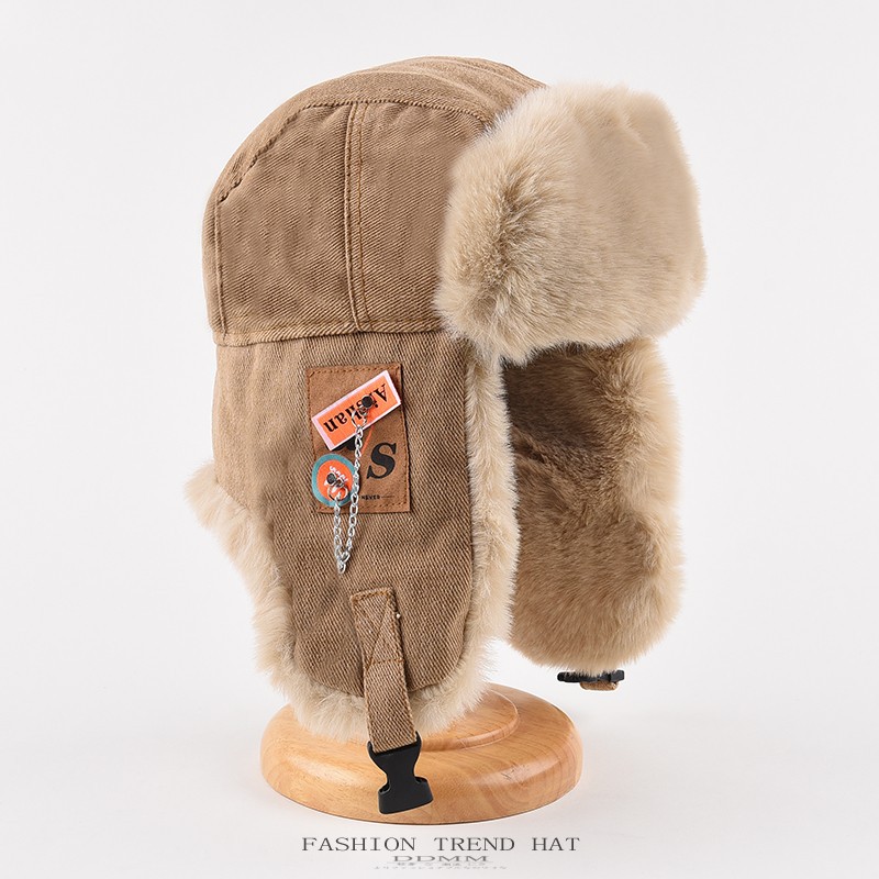 Trapper Hat Ear Flap - Gorro de invierno grueso para hombre