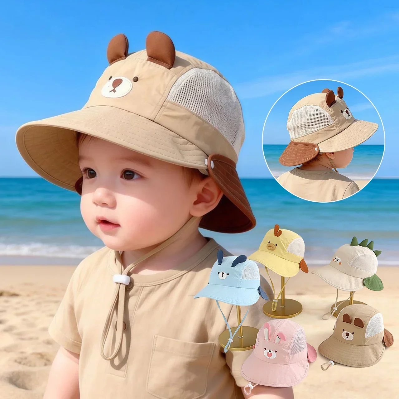 Sun Hat Wide Brim - Sombrero de Sol para Bebé con