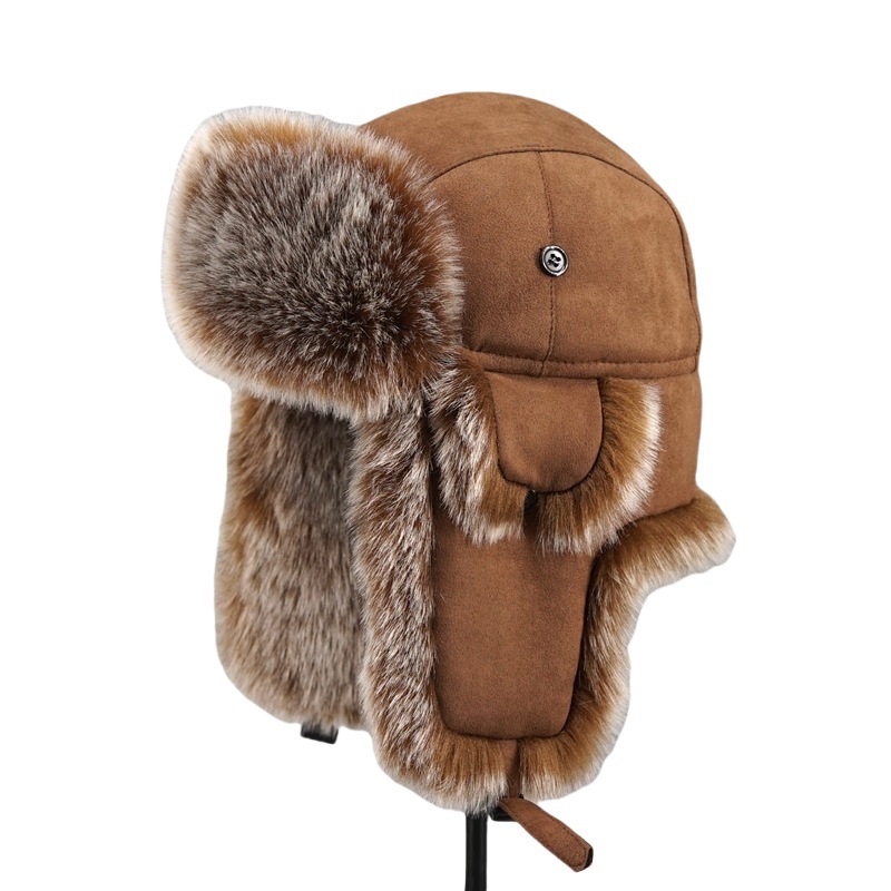 Trapper Hat Ear Flap - Gorro de Invierno para Hombre, Imitación