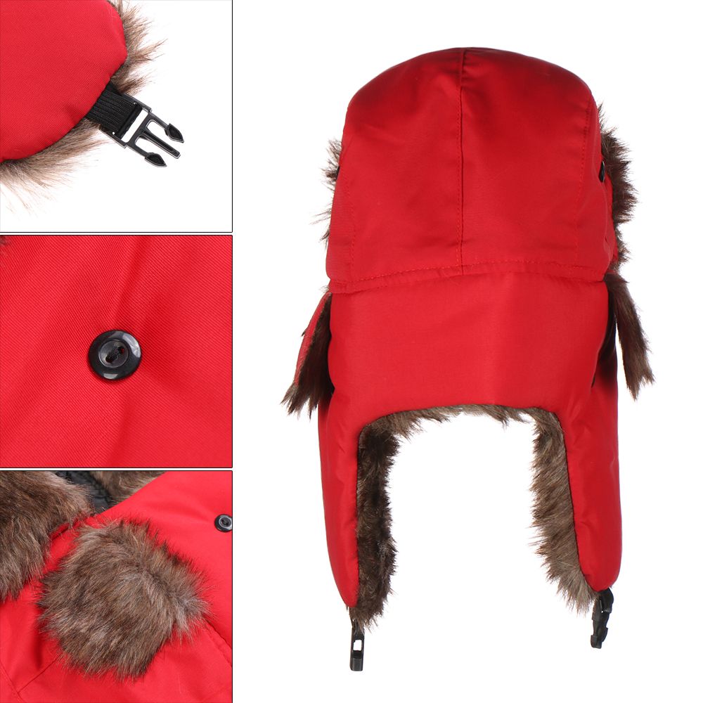 Trapper Hat Ear Flap - Gorro de esquí cálido con orejeras,