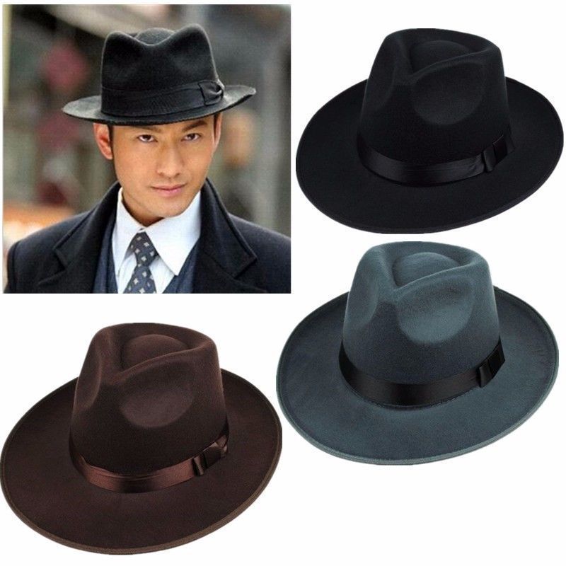 Fedora Hat Wool - Recién llegado, sombreros de vaquero del