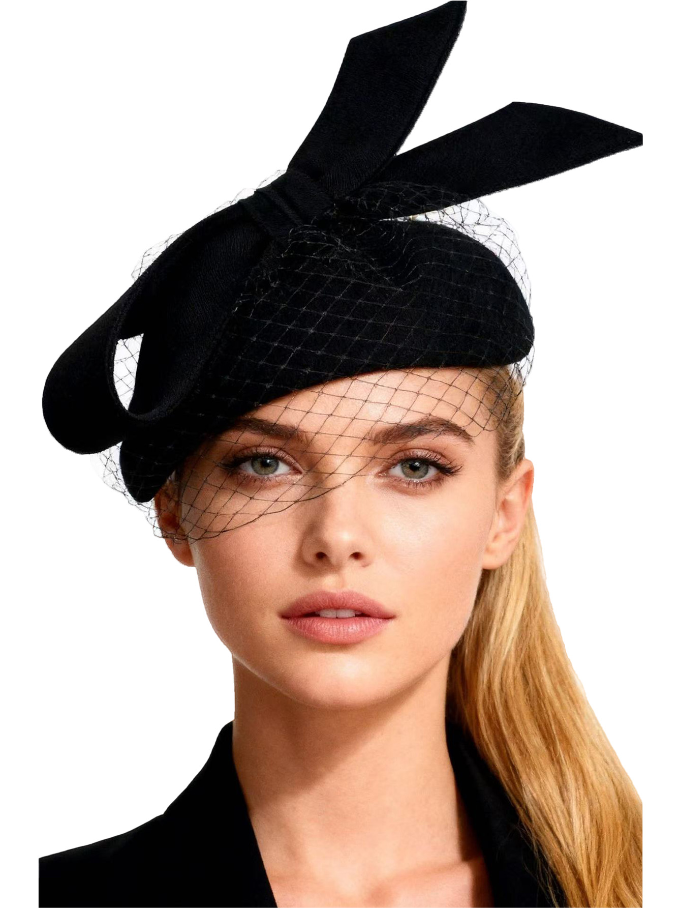 Fedora Hat Wool - Tocado de boina blanca francesa para