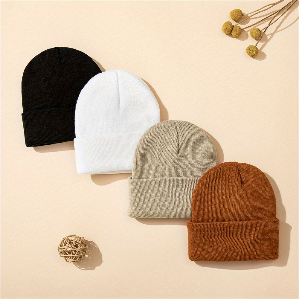 Beanie Cuffed Knit - Gorro de punto con puños para