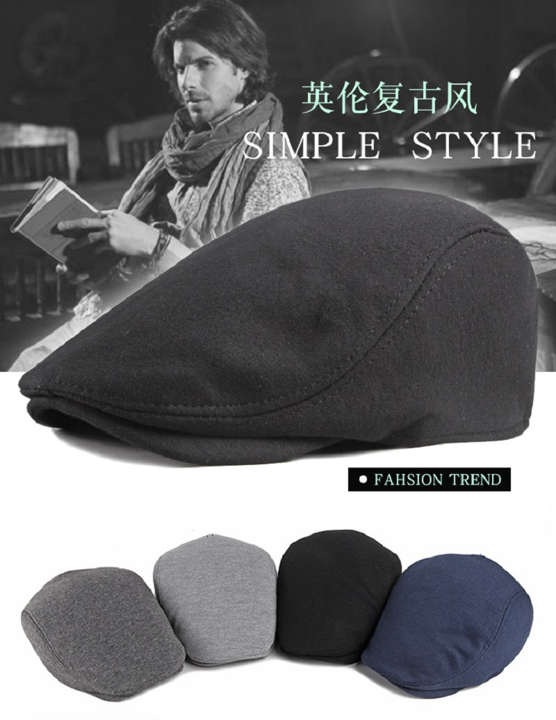 Newsboy Cap Ivy - Gorra plana de Newsboy para hombre,
