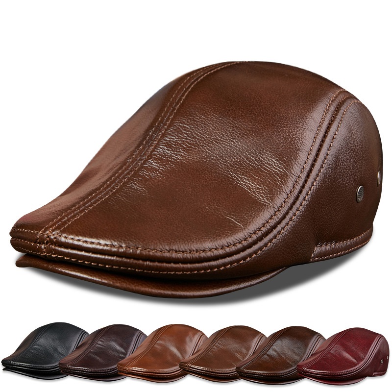 Boinas de cuero de vaca genuin - Baseball Cap Structured reseña y precio