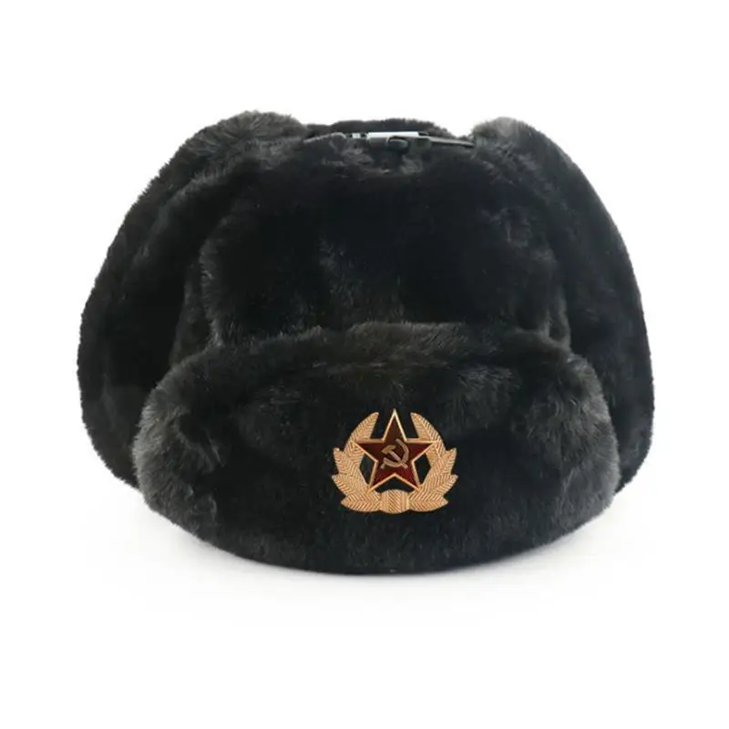 Insignia soviética Ushanka hom - Trapper Hat Ear Flap reseña y precio