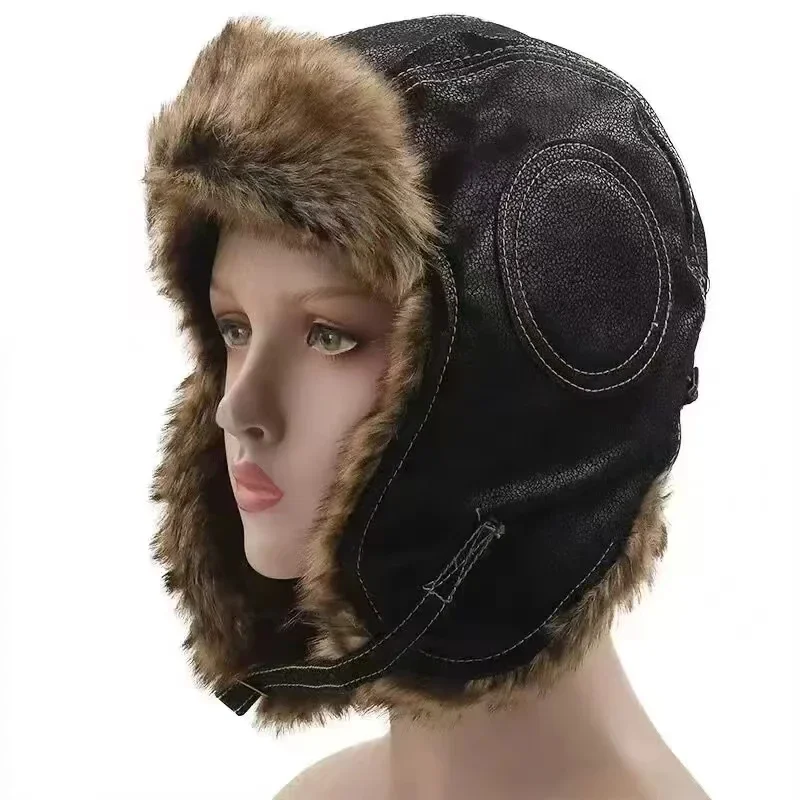 Gorro de cuero con orejeras pa - Trapper Hat Ear Flap reseña y precio