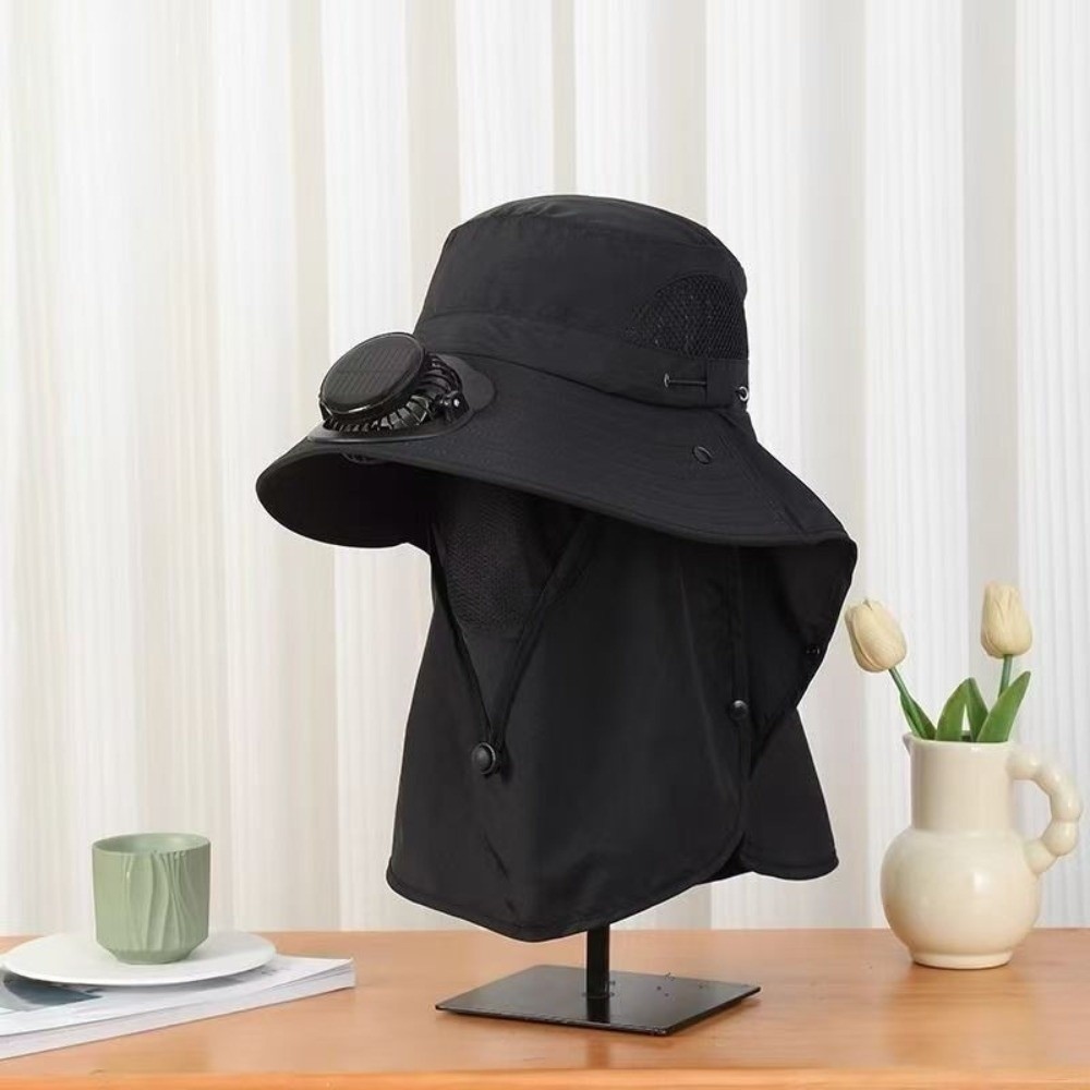 Sombrero con Ventilador Solar  - Sun Hat Wide Brim reseña y precio