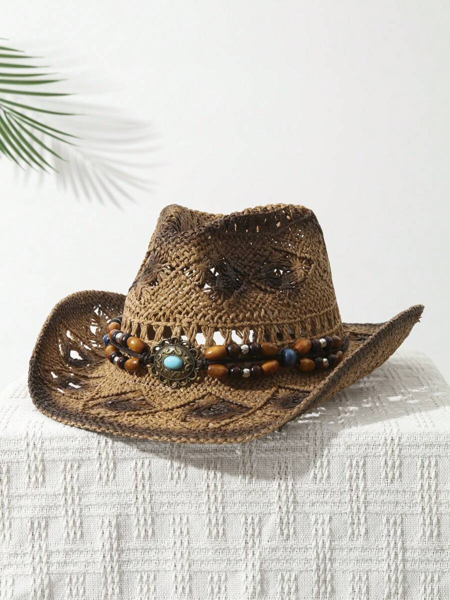 1 Unidad Sombrero de Vaquera U - Cowboy Hat Straw reseña y precio